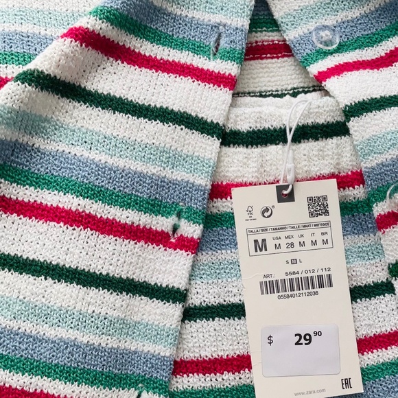 Zara Terry Short and Top Set Size Med/Large NWT - Picture 6 of 8